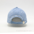 Borduurwerk Sky Blue Corduroy Baseball Cap